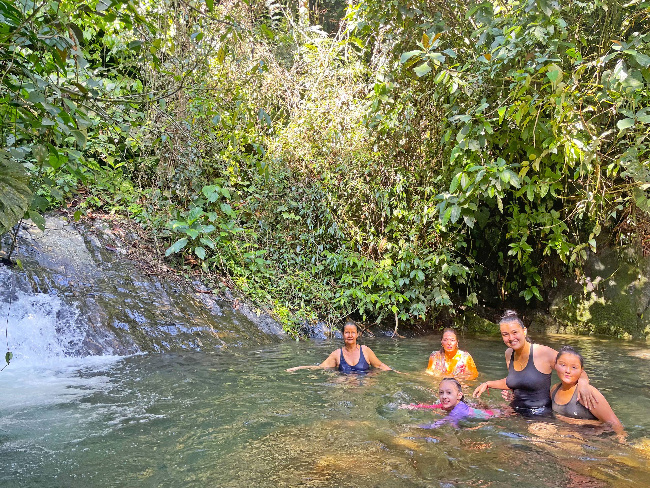 rios para bañrse en familia